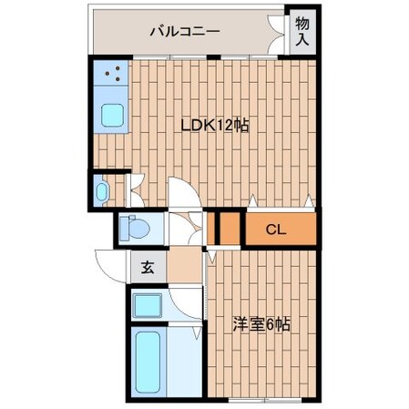 HACOSU摂の物件間取画像